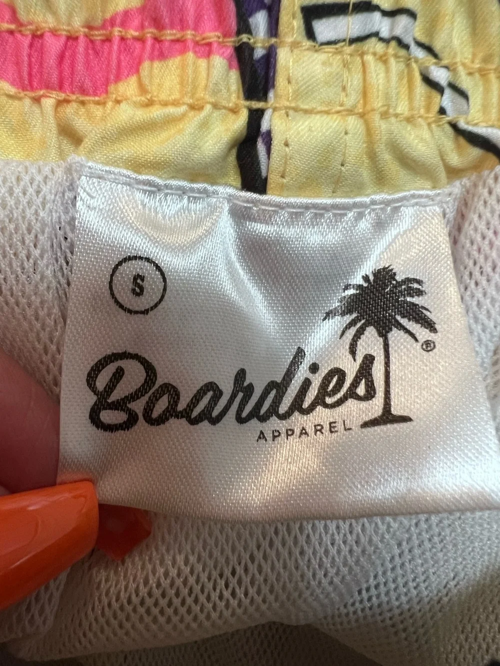 Boardies 80s Novelty Print All Over Geometric Pattern Board Shorts. Size Small.